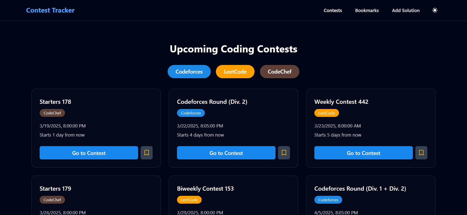 Contest Hub